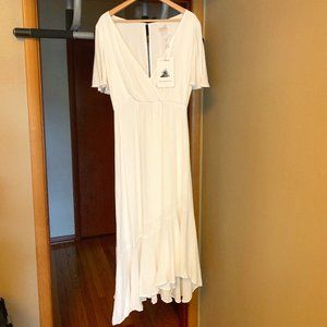 Here Comes the Sun white, flowy dress